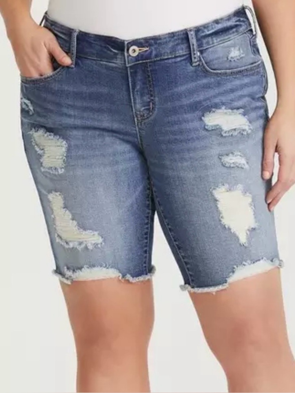 Torrid Bermuda Boyfriend Vintage Stretch Mid-Rise Short Size 22
